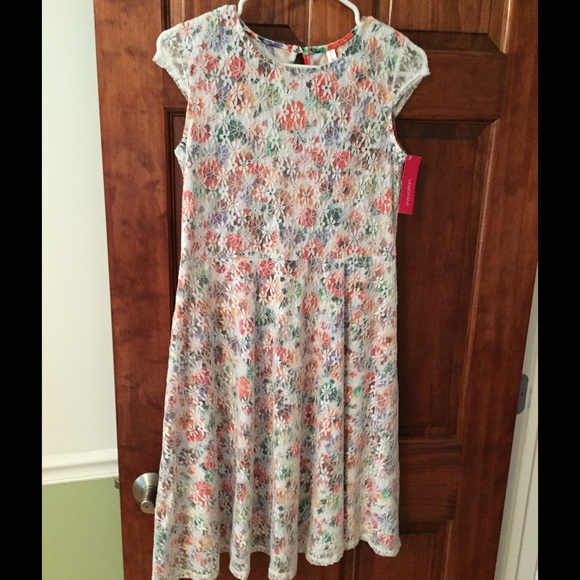 Multi colored lace dress