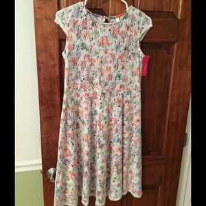 Multi colored lace dress