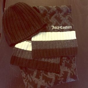 Juicy Couture scarf and hat set