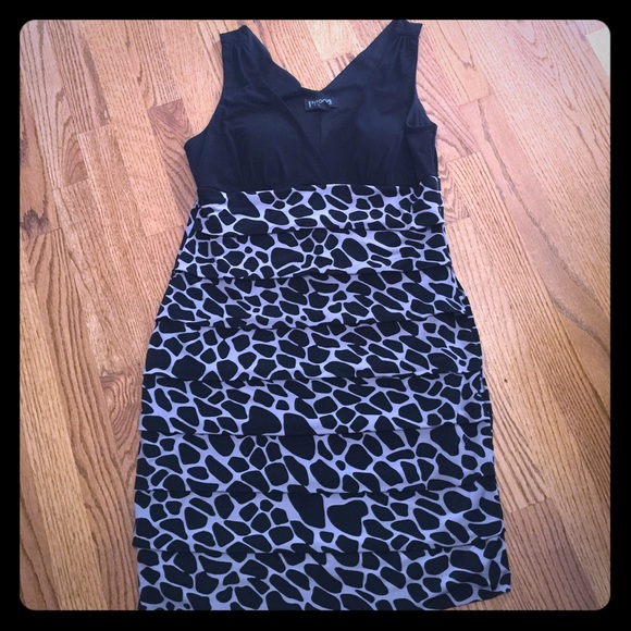 Animal Print Tiered Dress
