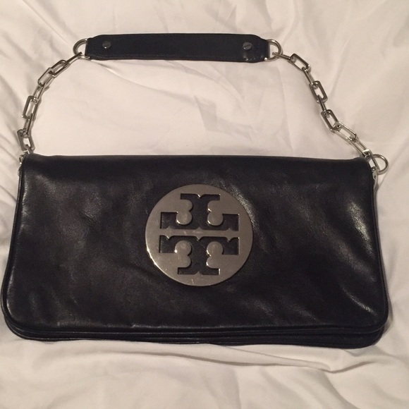 Tory Burch | Bags | Tory Burch Black Reva Clutch | Poshmark