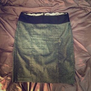Charlotte Russe Heather Gray Pencil Skirt