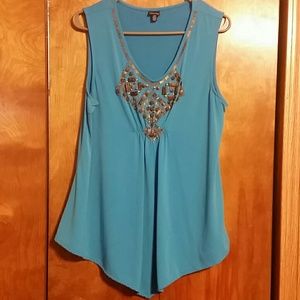 Blue tank top
