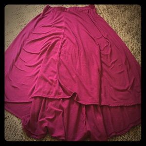 NY collection high low skirt