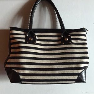 MMS Design Studios striped purse tote