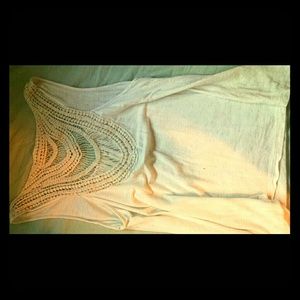 Lacy Cream-White Flowy Top