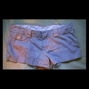 Sweet Little Modern Mini Pin-Stripe Shorts