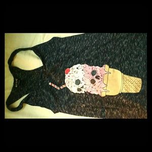 Cute Hot Topic Tank w/ Skull Ice-Cream Print