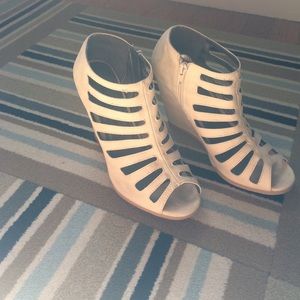 Beige wedges