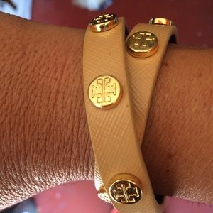 Cream Tory  wrap bracelet