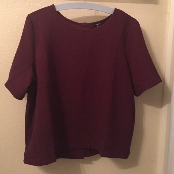 Forever 21 burgundy top