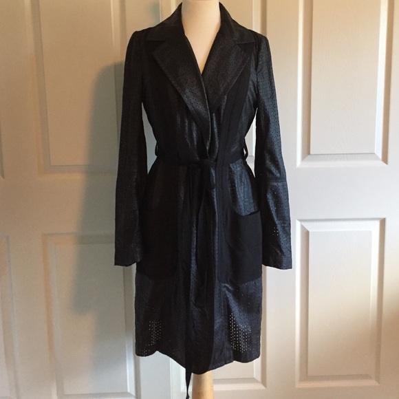 Tracy Reese Jackets & Blazers - Tracy Reese Black Trench Size Medium, NWT!