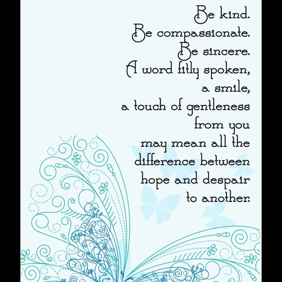 Please be kind because you never know.. Thank you
