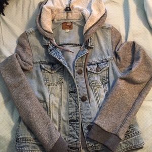 AE jean jacket sweatshirt