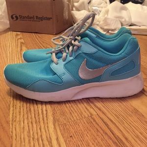 Baby blue Nike sneakers