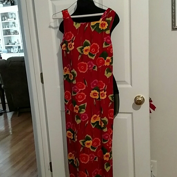 Hawaiian Print Dress
