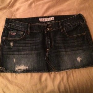 Hollister blue jeans skirt☑️💟