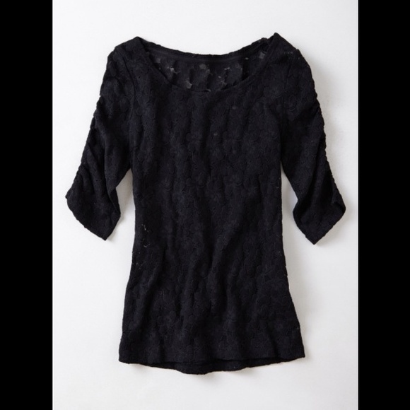 NWOT Anthropologie Brushed Lace Pullover