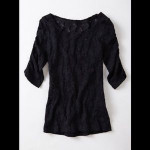 NWOT Anthropologie Brushed Lace Pullover