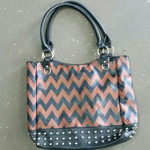 big chevron purse