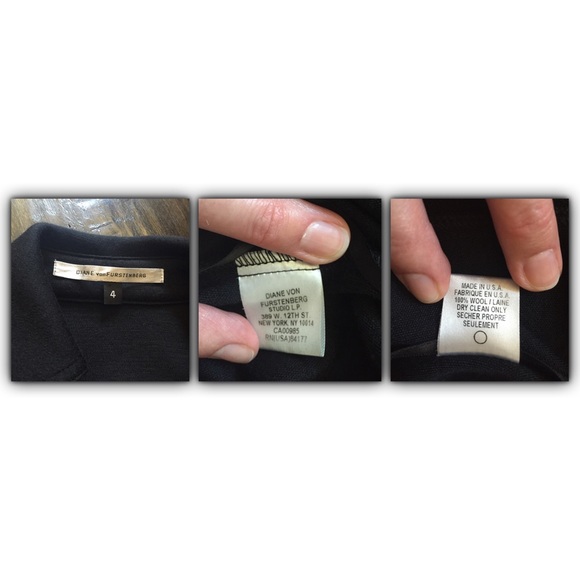 SOLD!!! DVF Black Utility Wrap Dress - Picture 4 of 4