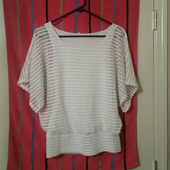 Flared short sleeve shirt