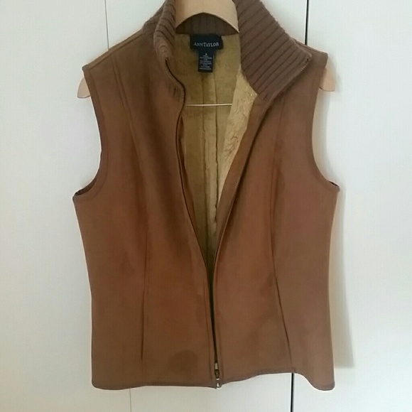 Ann Taylor Suede Vest