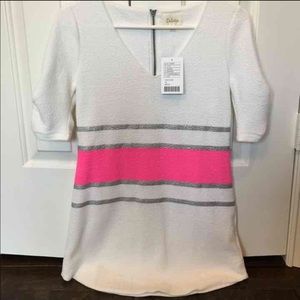 Anthropologie hot pink tunic size XS
