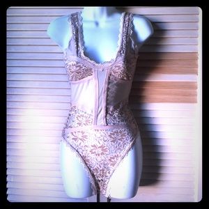 Lace top one piece
