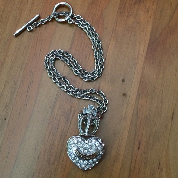 Juicy Couture Pavé Gem Heart Necklace - Picture 2 of 3