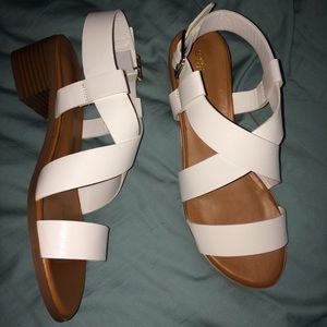 cute white sandals