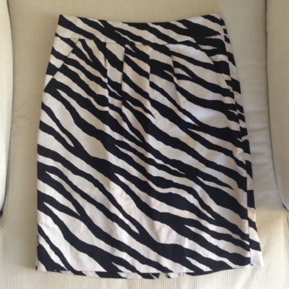Banana Republic Zebra Print Skirt