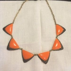 Boutique orange and gold plated necklace🌼