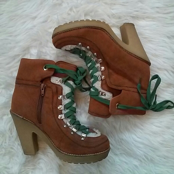 Dollhouse Faux Fleece and Suede Boots