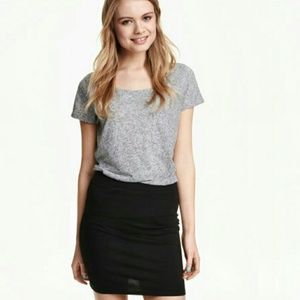 H&M basic black skirt New