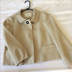 Khaki blazer banana republic size 4p
