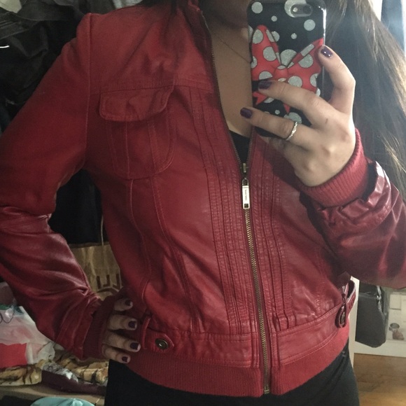 JouJou Red Moto Jacket