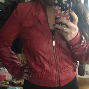 JouJou Red Moto Jacket