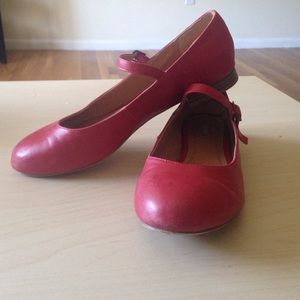Red Mary Janes