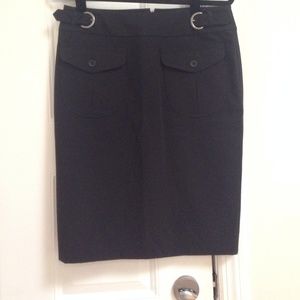 Black pencil skirt
