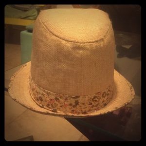 Charming Charlie Floral Fedora