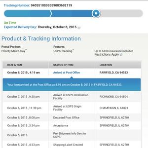 Here's the tracking LV galliera