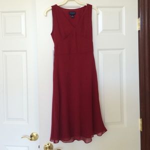 Ann Taylor dress with v-neck and back tie