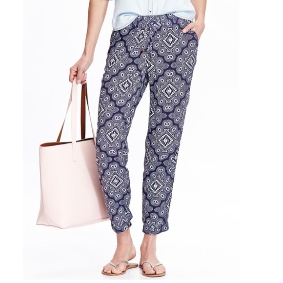 Patterned Soft Pants/Joggers