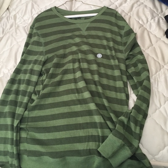 Brand New green stripped long sleeve