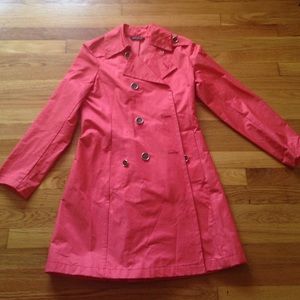 Coral Trench Coat
