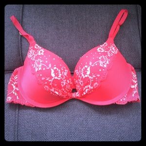 VS Red Push Up Bra