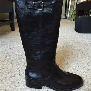 Ann Taylor black boots women's size 8