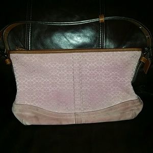 Authentic Pink Coach Shoulder Bag