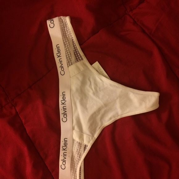 white Calvin Klein thomg brand new with tags!